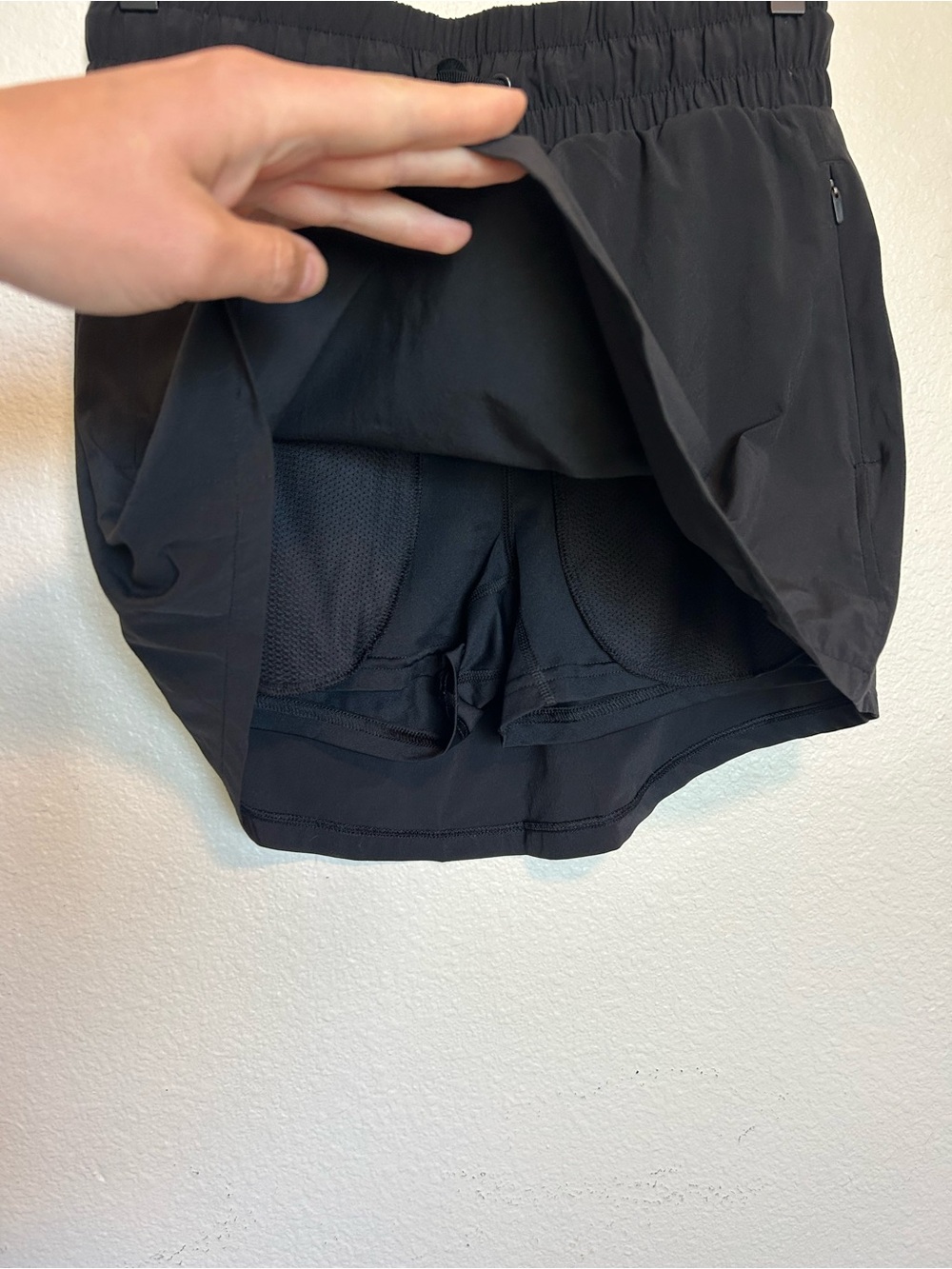 Women's Black Drawstring Active Skirt - Picture 2 of 7
